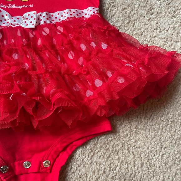 Minnie Mouse Walt Disney World Onesie with Attached Tulle Skirt-18 mo-EUC - Picture 6 of 10